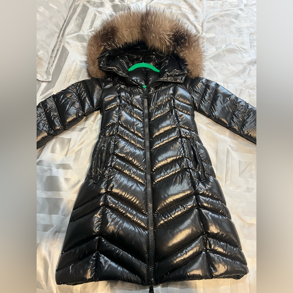 Moncler Fulmarus Long Down Jacket Women Black Size 1